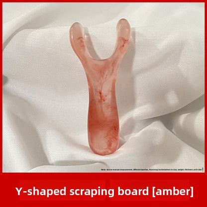 Facial gua sha and tendon-striking stick